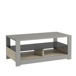 Hanah Home Mesa de Centro Gris y Travertino